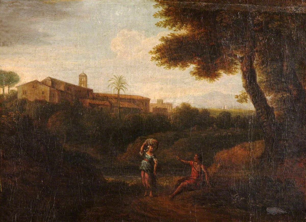 Paesaggio classico con figure - National Trust